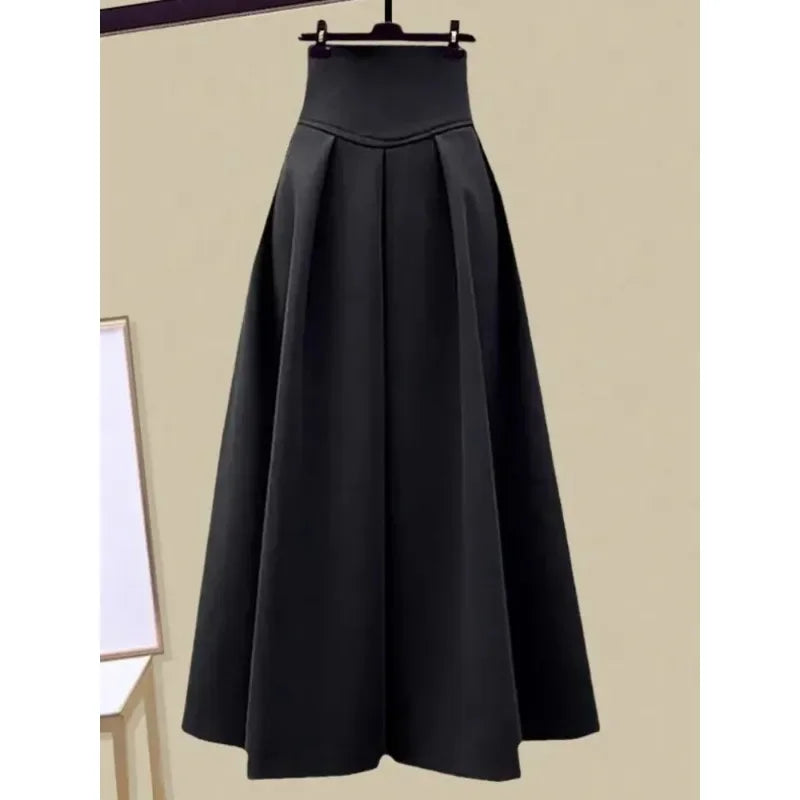 Autumn Winter Skirt Sets For Women Outfits Korean Casual Knitwears Pullover Sweater And High Waist Skirts Two Piece Sets N432 - Seprincess