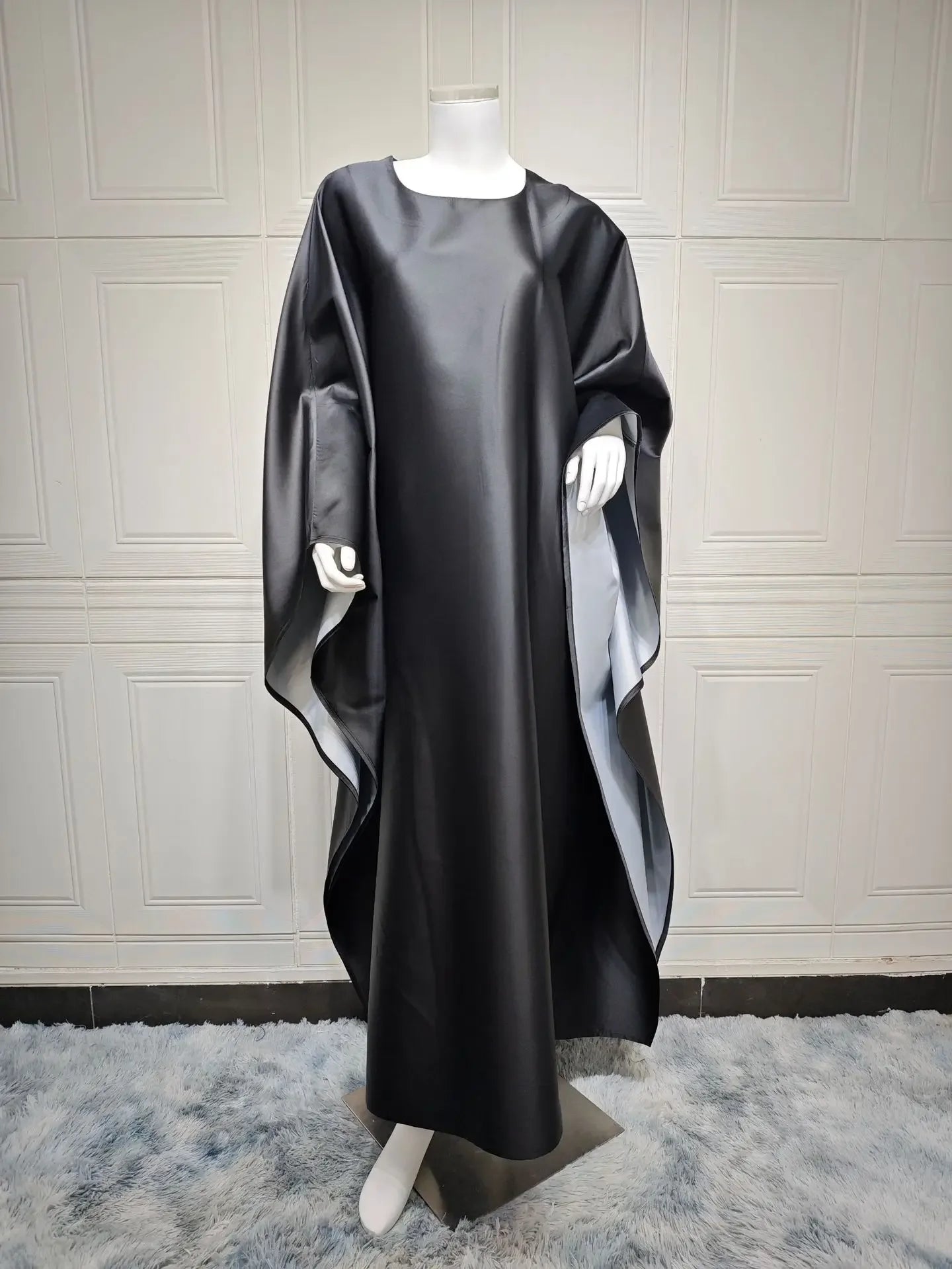 Plain Abaya Butterfly Dress Fashion Abayas for Women Dubai Turkey Muslim Party Dresses Islamic Modest Clothes Arabic Kaftan Robe - Seprincess