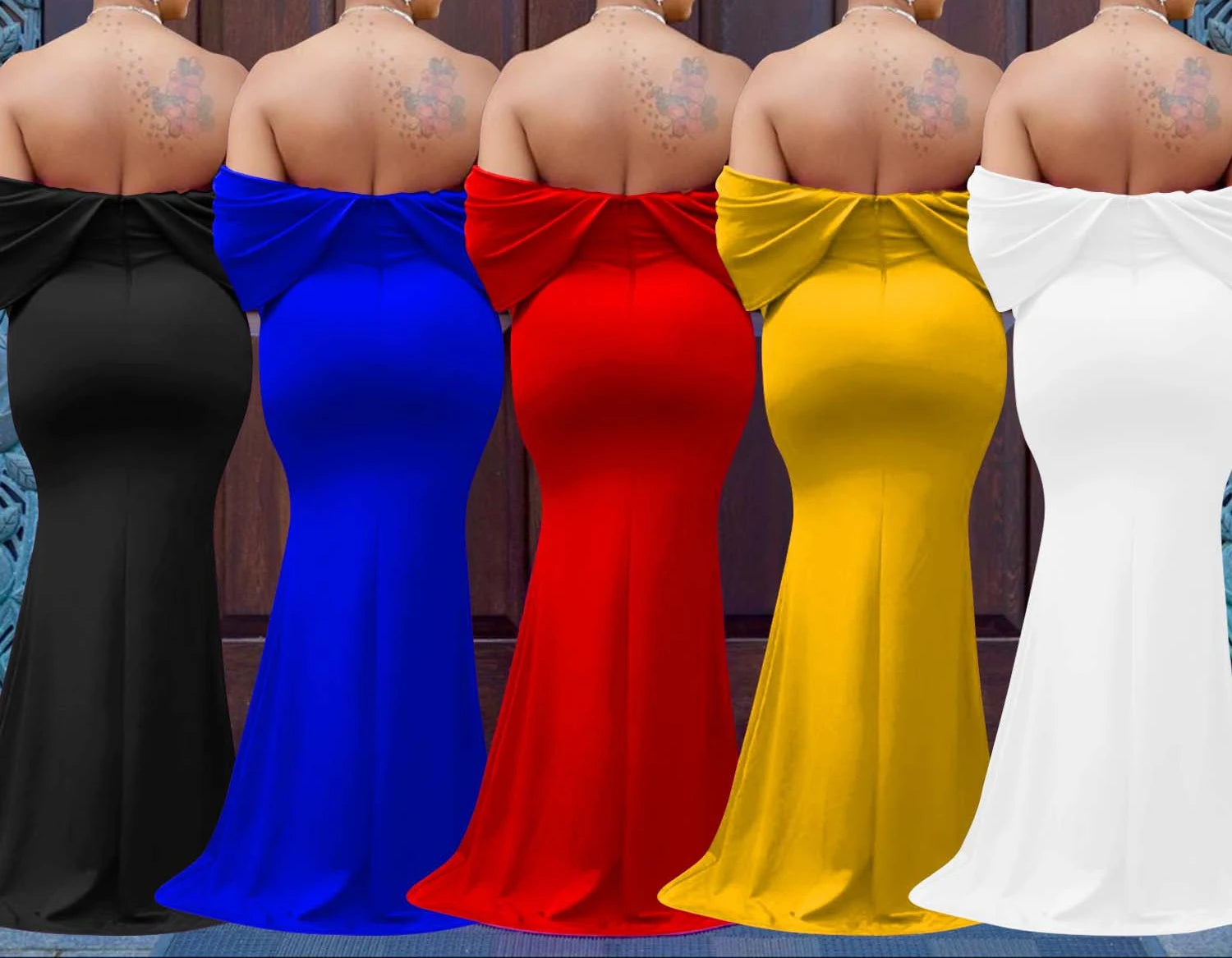 Women V-neck Off The Shoulder Elegant Party Dresses Woman Sleeveless Bodycon Maxi Dress Evening Vestidos Sexy Long Dresses HW198 - Seprincess