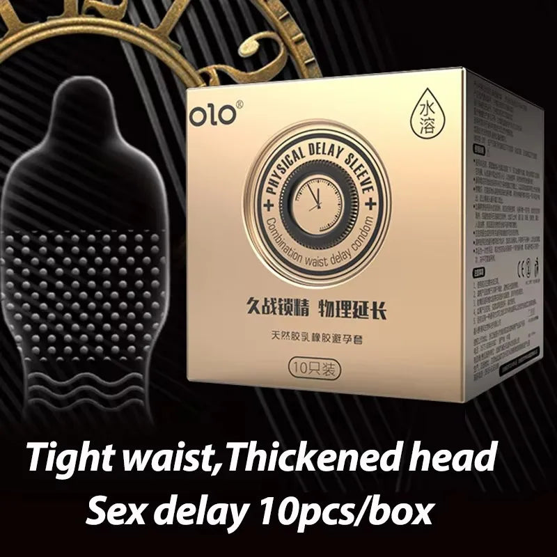 0.01 Ultra Thin Condom For Long Sex Hyaluronic Acid ICE Fire Delay Condoms Safe Sex Penis Sleeve Adult 18 Sex Toys Contraception