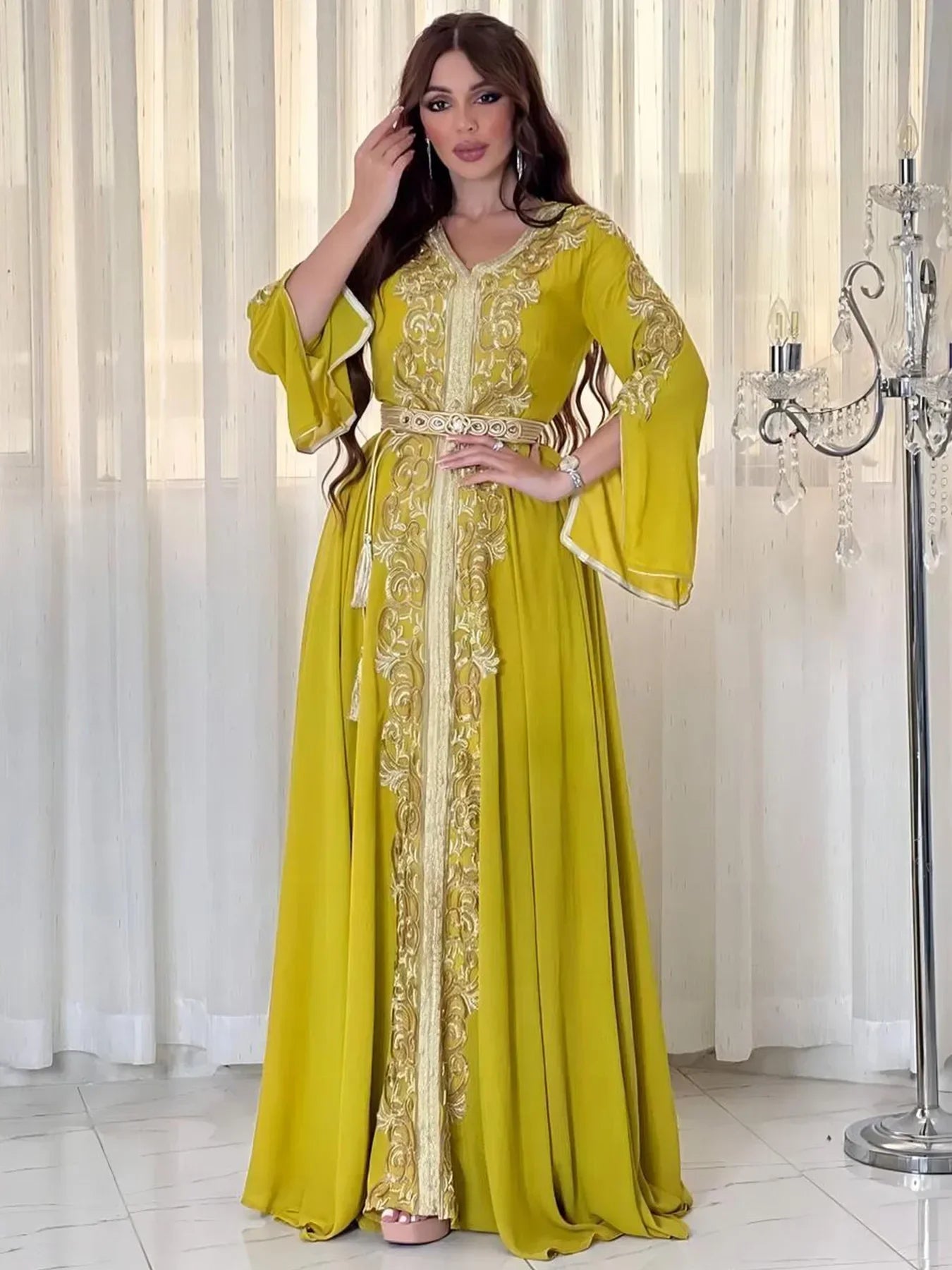 Eid Muslim Party Dress for Women Abaya Emboridery Jalabiya Morocco Dresses  Abayas Kaftan Abaya Islam Vestidos Arab Long Robe - Seprincess