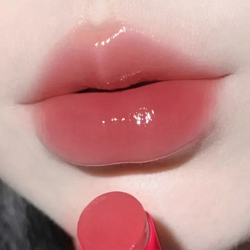 8 Colors Jelly Lipstick Moisturizing Mirror Water Light Solid Lip Gloss Glass Tea Red Brown Lip Glaze Tint Makeup Cosmetics New - Seprincess