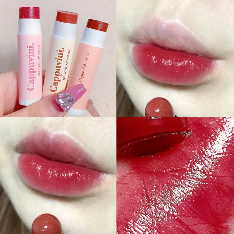 3 Colors/set Lipstick Lip Nourishing Lip Tint Lips Makeup Watery Lipgloss Lasting Moisturizing Colored Lip Balm Beauty Cosmetics - Seprincess