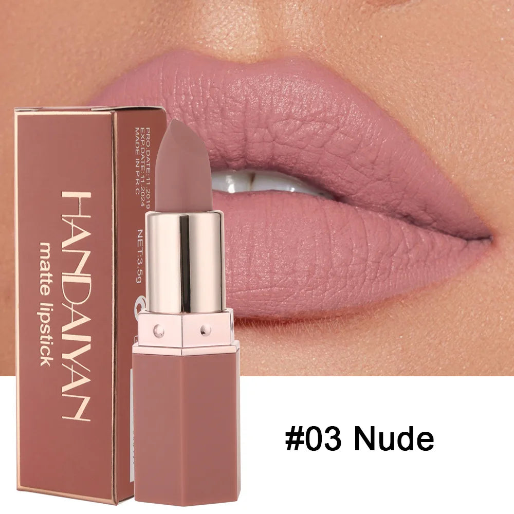 Nude Matte Lipstick Velvet Lipsticks Waterproof Long Lasting Non-stick Cup Lip Stick Not Fading Sexy Red Pink Makeup Cosmetics - Seprincess