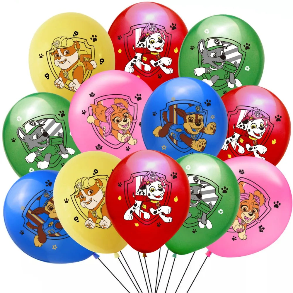 Paw Patrol Birthday Supplies Dog Birthday Party Cartoon Balloon Disposable Tableware Tablecloth Straws Cup Plates Baby Shower ? - Seprincess