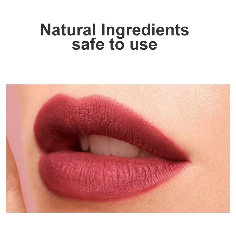 Mushroom mouth red matte fog easy to color waterproof not easy to decolour moisturizing lipstick Makeup - Seprincess