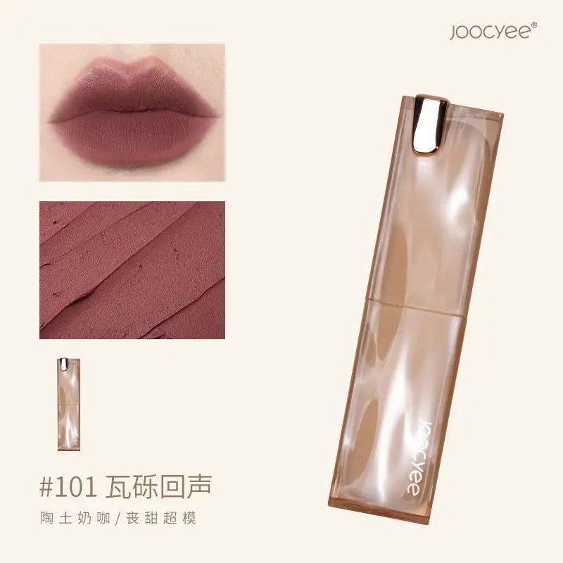 JOOCYEE GLAZED ROUGE Toffee powder mist lipstick whitening water light film-forming lipstick