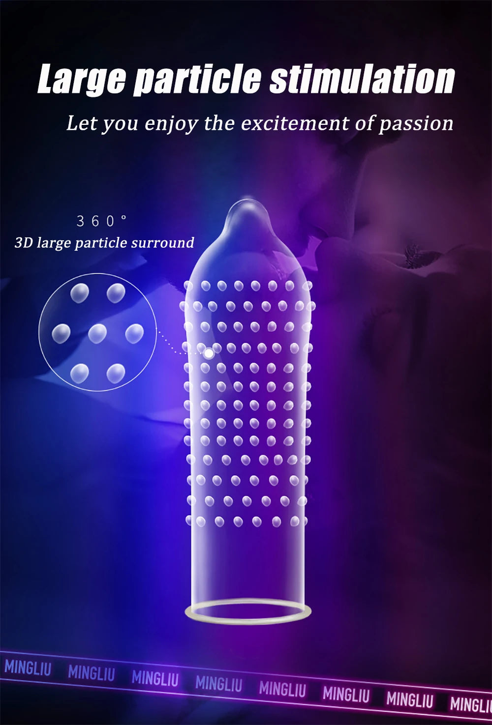 24pcs Natural Latex Condom 49mm 52mm Tight Delay Sex Smooth Pellet Penis Sleeve Adults Contraception Supplies Erotica Sexshop - Seprincess