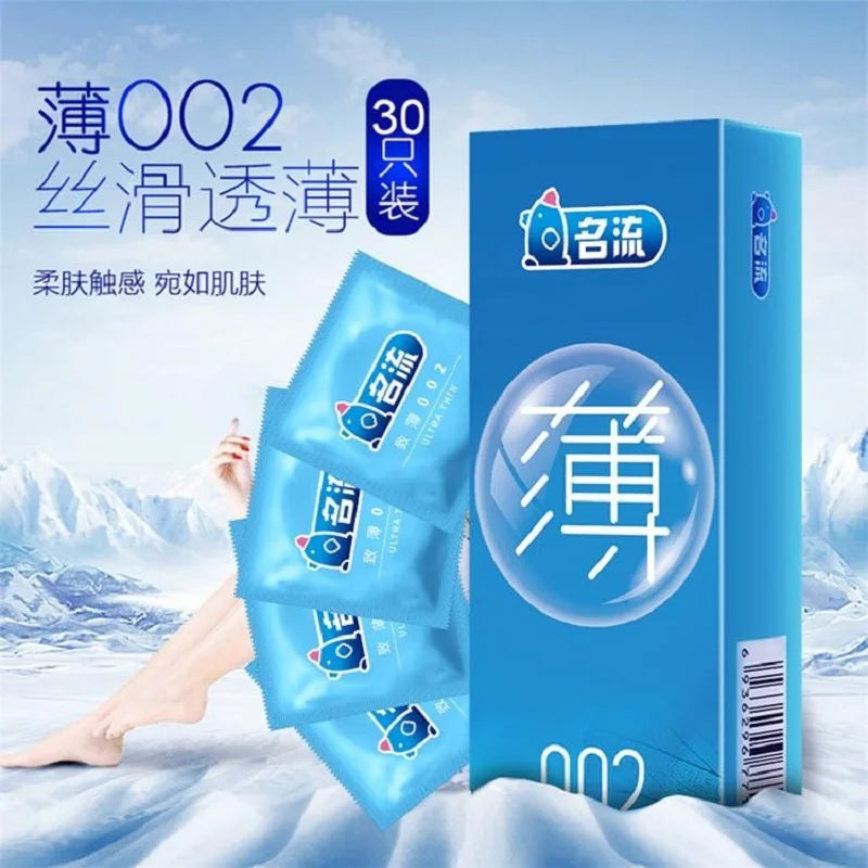 30PCS Ultra Thin Condoms Sex Toys Smooth Penis For Penis Lubricated Delay Ejaculation Condom Contraception Sex Goods Adult Shop - Seprincess