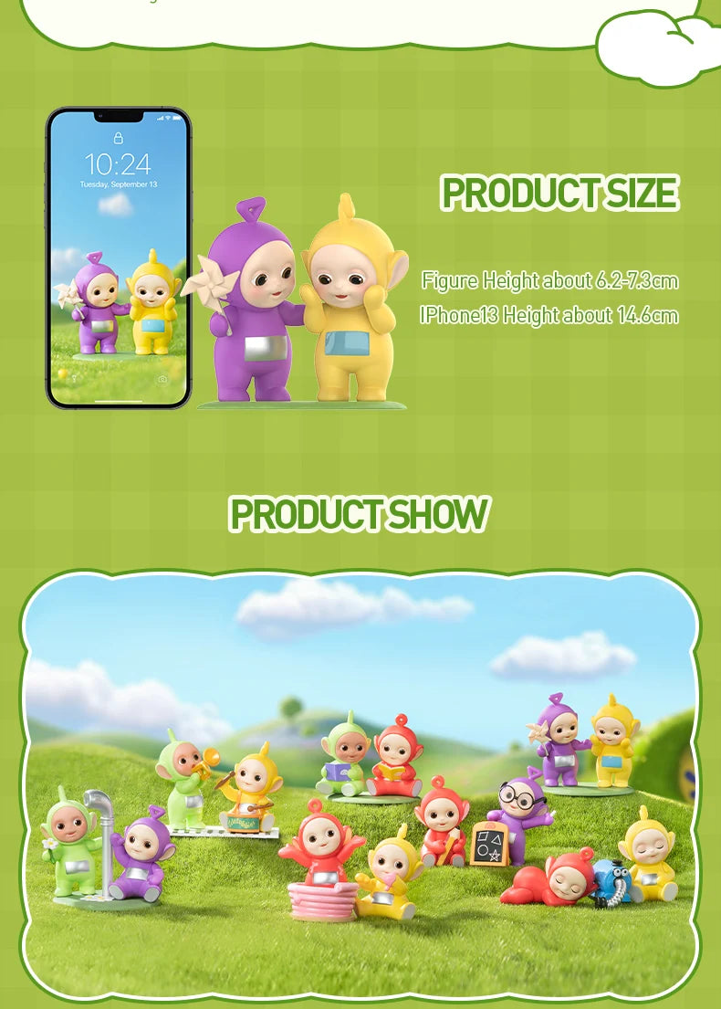 POP MART Teletubbies Companion Series Anime Action Figure Guess Bag Ornament Figurines Surprise Home Decor Dolls Model Girl Gift - Seprincess