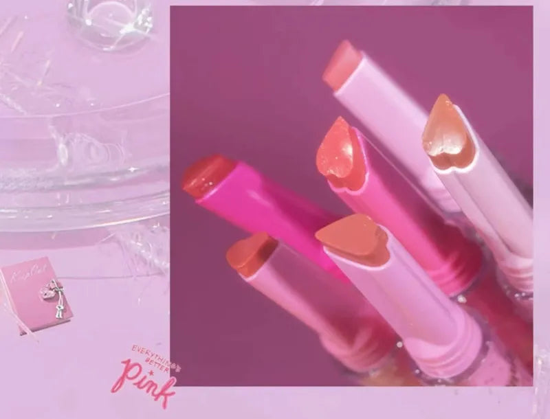 【New Arrival】FLORTTE Shimmer Lipstick Solid Lip Balm Moisturizing Water Gloss Lip Glaze - Seprincess