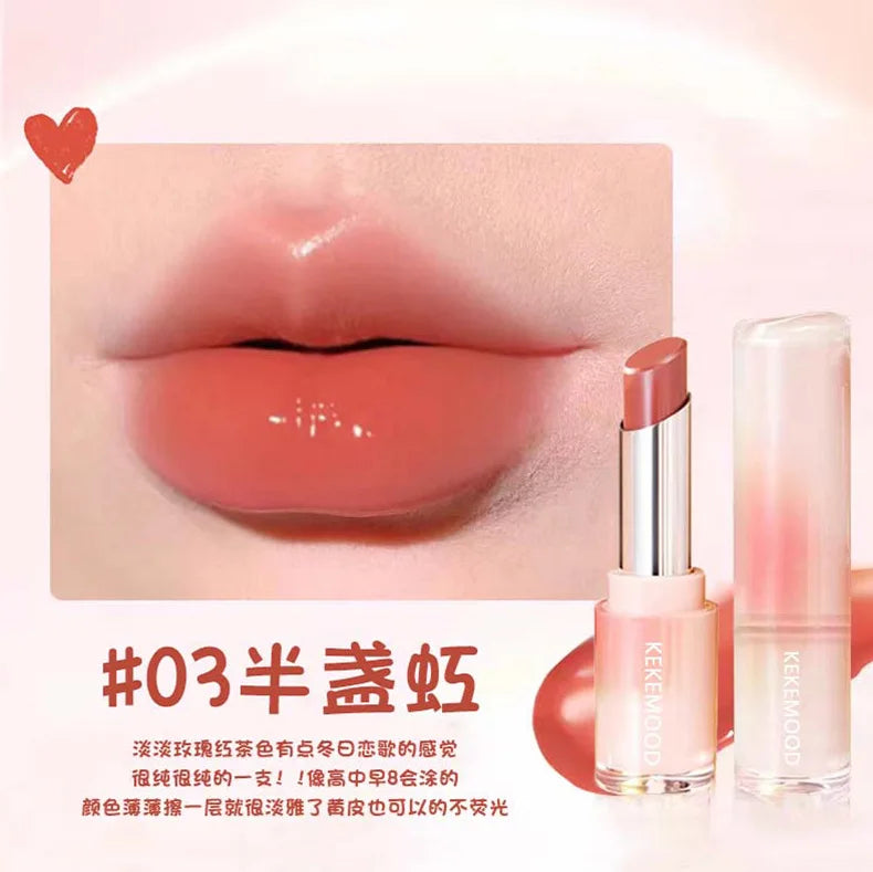 Kekemood Lingguang Lipstick Water Light Lipstick Mirror Moisturizing Female Whitening Lip Balm - Seprincess