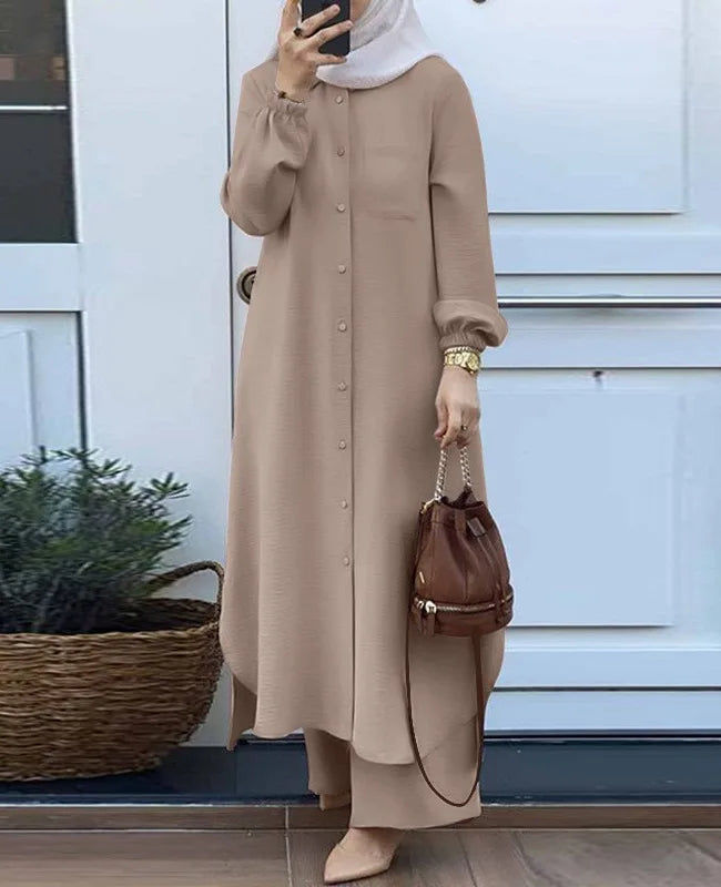 Dress Solid Color Dubai Turkish Muslim Abaya Islamic Jalabiya Dresses Women Ramadan Eid Abayas Caftan Kaftan Elegant Vestidos - Seprincess