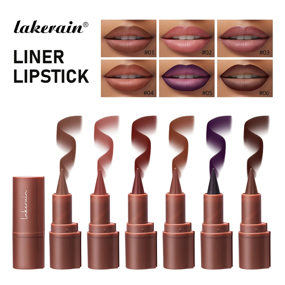 Matte Liner Lipstick Pen Gradient Lip Liner Red Brown Lipsticks Pencil Lasting Waterproof Lip Stick Sexy Women Lip Cosmetics - Seprincess