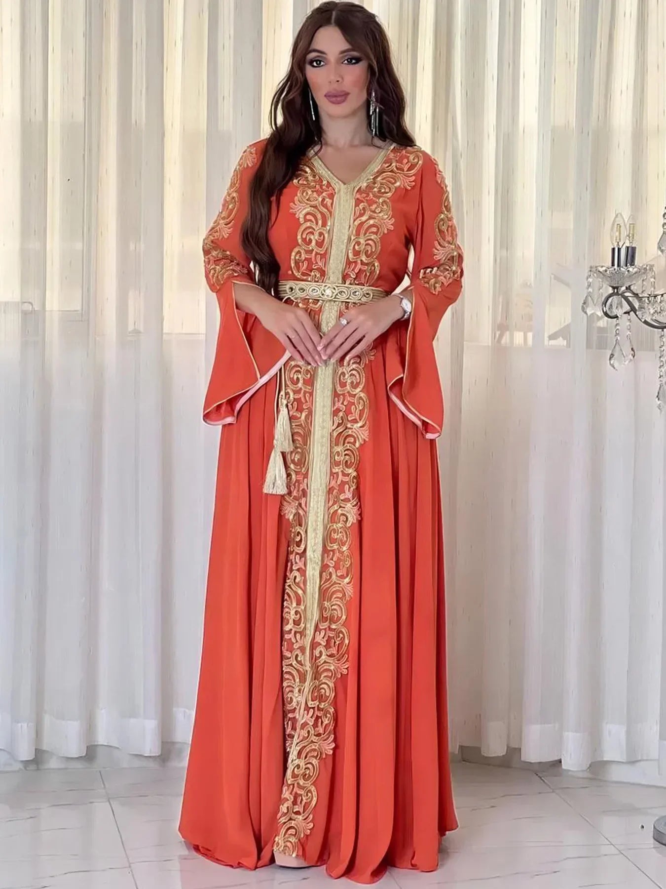 Eid Muslim Party Dress for Women Abaya Emboridery Jalabiya Morocco Dresses  Abayas Kaftan Abaya Islam Vestidos Arab Long Robe - Seprincess