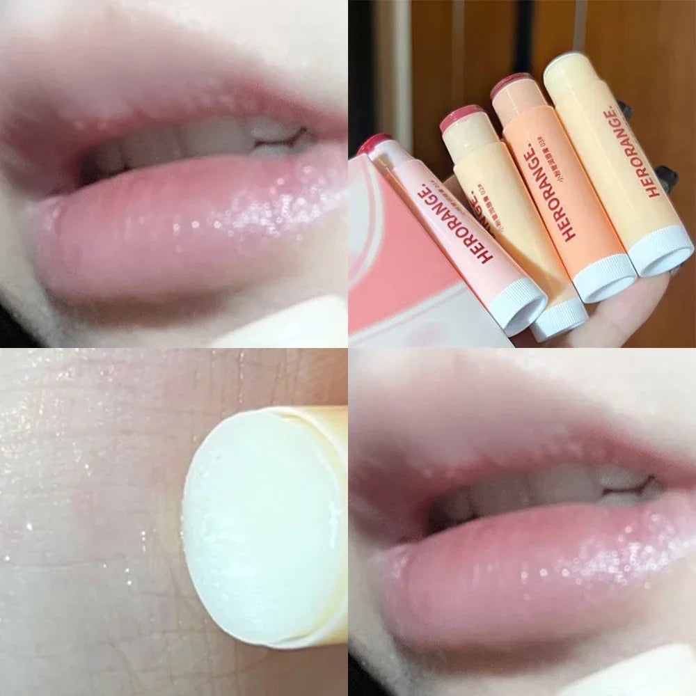 Rose Tea Lip Balm Lipstick Moisturizing Anti-dry Lip Care Cosmetics Anti-cracking Lipstick Colored Hydrating Lip Tinted Makeup - Seprincess