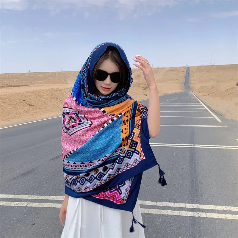 17 Styles 90x180cm Travel Beach Sunscreen Scarve Bikini Large Shawl Sarong Wrap Scarf Women Brazilian Swimsuit Bathing Cover-ups