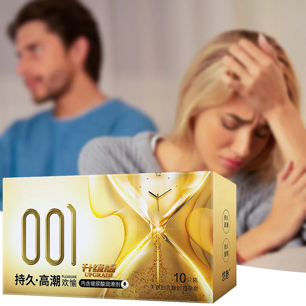 10pcs Natural Latex Condom Lubrication Delay Dot Sex Ultra Thin Particles Condom Contraception Supplies Adults Sex Toy 18+ - Seprincess