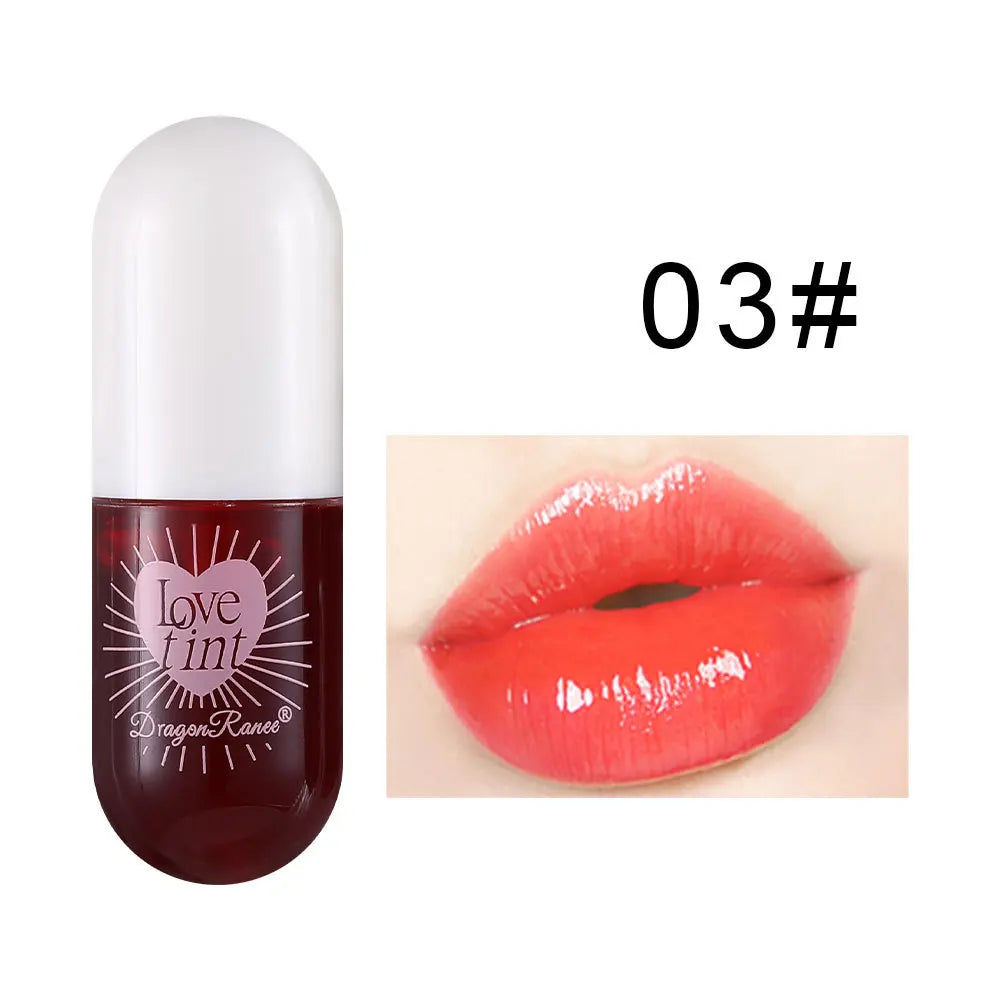 Dragonranee Lip Dye Liquid Lip Glaze Cute Waterproof Non-Stick Liquid Lipstick 6 Colors Available - Seprincess