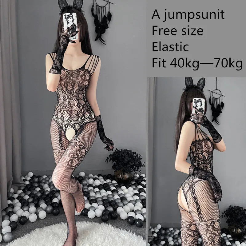 Sexy Nightgowns Lace Nightdress Wedding Dress Open Back Cute Underwear Black Deep V Sleepwear Lingerie For Women Summer