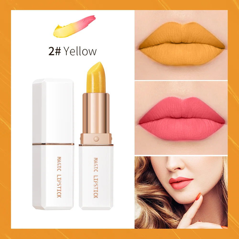 6 Color Magic Lipstick Temperature Color Changing Lip Stain Gloss Moisturizing And Long Lasting Waterproof Lip Balm lakerain - Seprincess