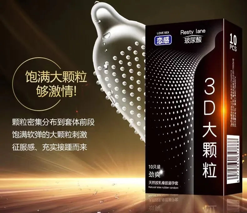 Ultra Thin Condoms Long-lasting For Men Sex Ejaculation Delay Latex Condom Hyaluronic Acid 0.01 Penis Sleeve For Adults Sex Love - Seprincess