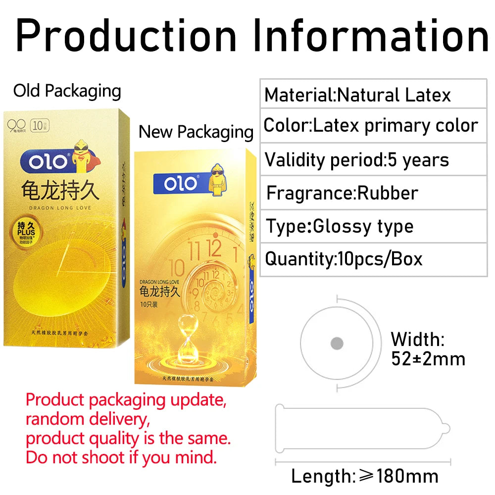 10PCS Super Lasting Condoms for Men Delay Ejaculation Penis Sleeve Dotted Glans Condom Extend Time Erotic Product Adult Sex Toys - Seprincess