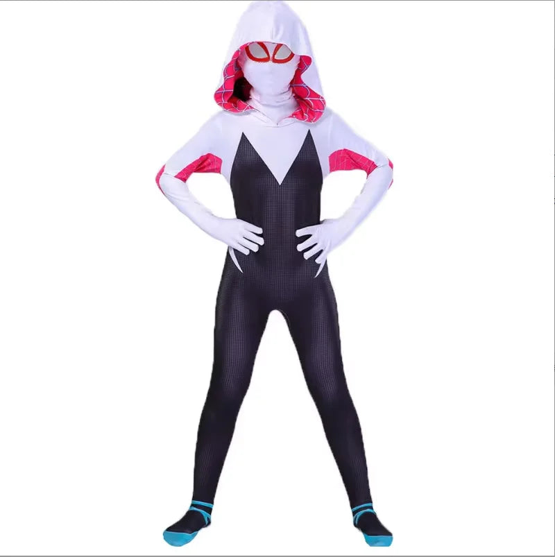 Spiderman Costume Adult Superhero Spider Gwen Miles Morales Spider Man Cosplay Costume Bodysuit Halloween Men Women Costume - Seprincess