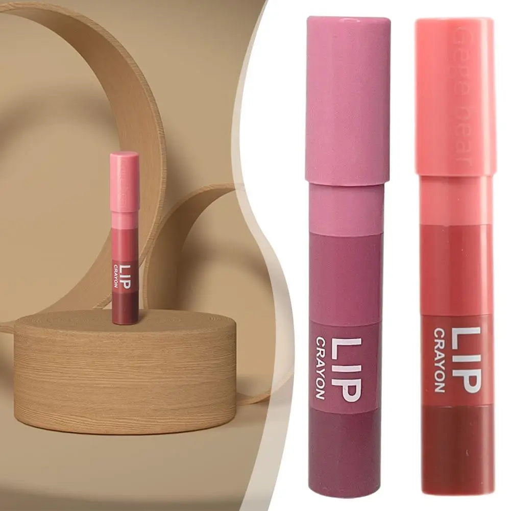 Lipstick Set Lip Gloss Makeup 4 Colors In 1 Matte Velvet Lipstick Lipliner Pen Waterproof Non-stick Cup Easy To Wear Cosmetic - Seprincess