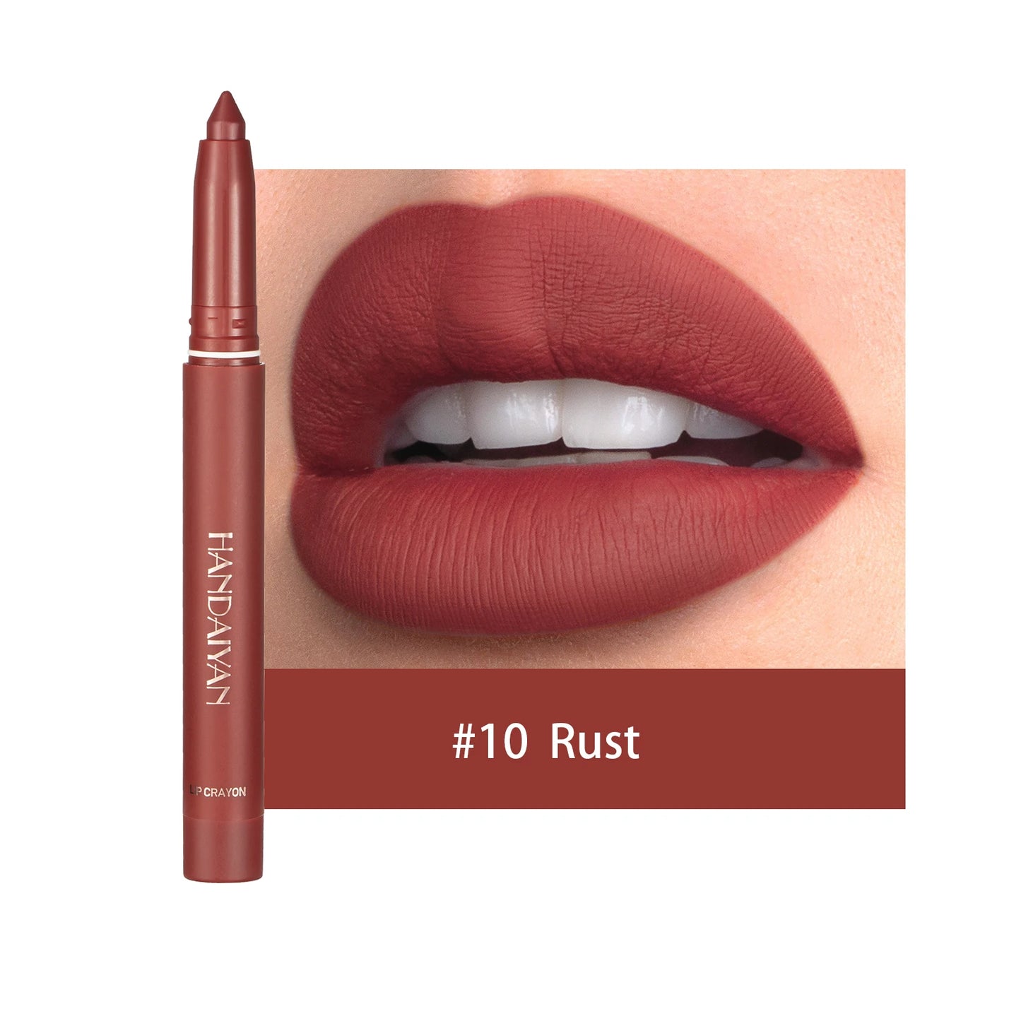 HANDAIYAN New Arrive Matte Lipstick Pencil Makeup Silky Velvet Lip Stick Pen Waterproof Nude Pink Red Lip Blam Make Up Cosmetics