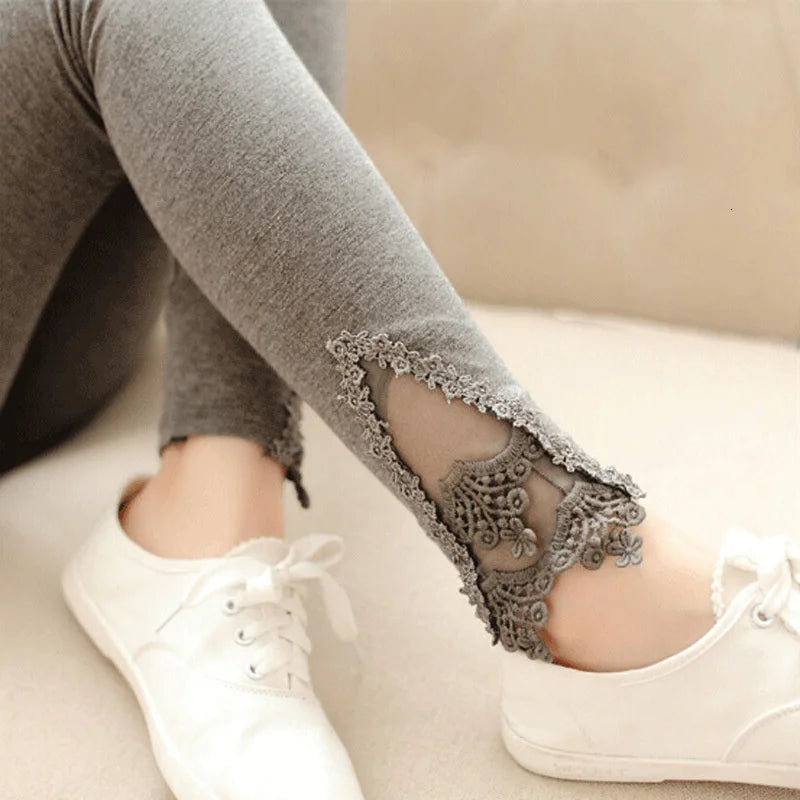 sexy Women leggings Fashion transparent Gauze Patchwork Breathbale legging Workout Comfortable Pants trousers leg11