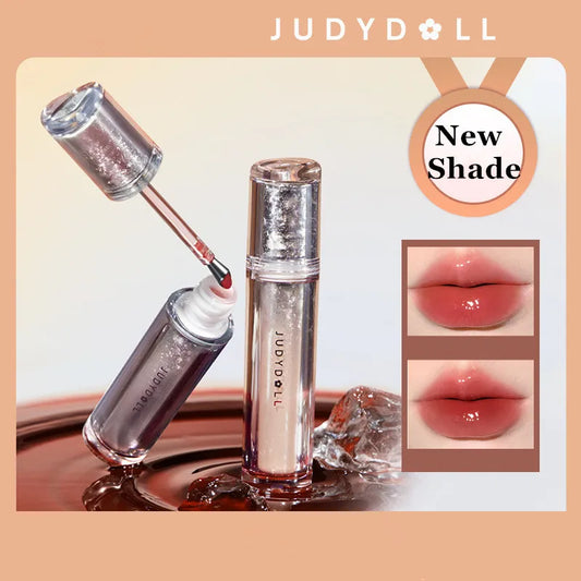 Judydoll Lip Glaze Lipstick Ice Iron Head  Moisturizing Liquid Lip Tint Mirror Gloss Lip Gel - Seprincess