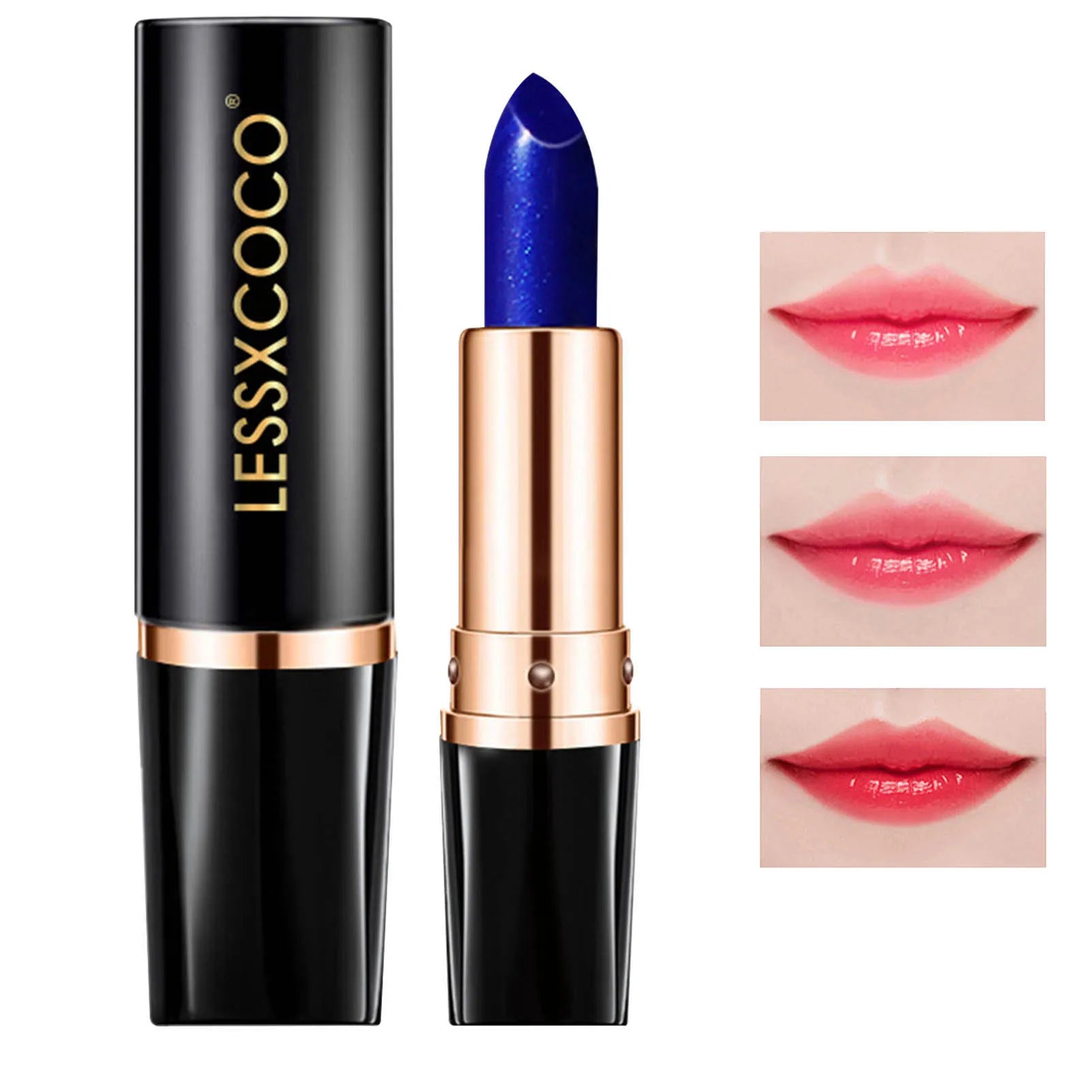 Color Changing Lipstick Waterproof Blue Lipstick That Turns PinkWipe Blue Turns To Pink Moisturizing Long Lasting - Seprincess