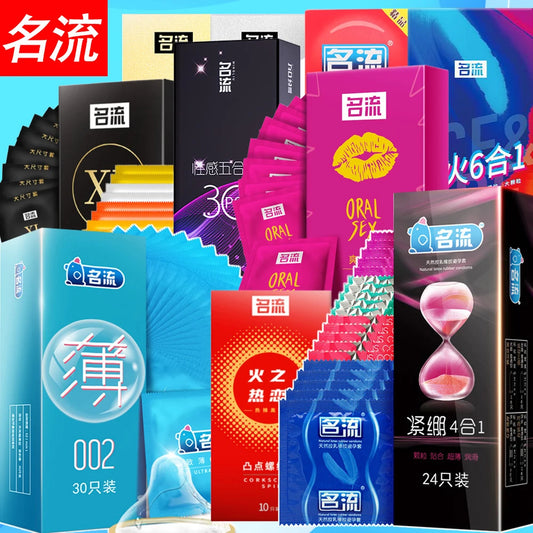 Ultrathin Condoms Sex Toys for Men Natural Latex Dotted Penis Sleeves Condom Lubrication Safer Contraception Sex Supplies Shop - Seprincess