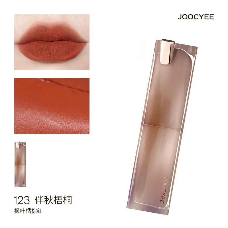 JOOCYEE GLAZED ROUGE Toffee powder mist lipstick whitening water light film-forming lipstick