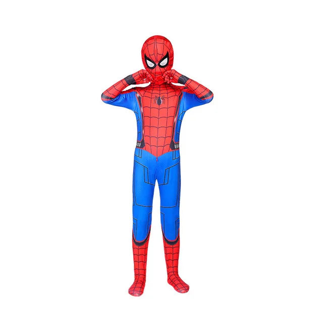 New Miles Morales Far From Home Cosplay Costume Zentai Spiderman Costume Superhero Bodysuit Spandex Suit for Kids Custom Made - Seprincess