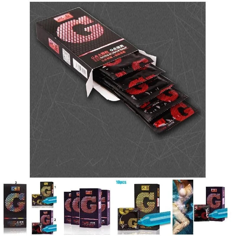 G spot Condom Sex Toy for Long Delay Ejaculation Thin Rubber Condoms Big Dotted Sleeves For Penis Adult Erotic Products - Seprincess