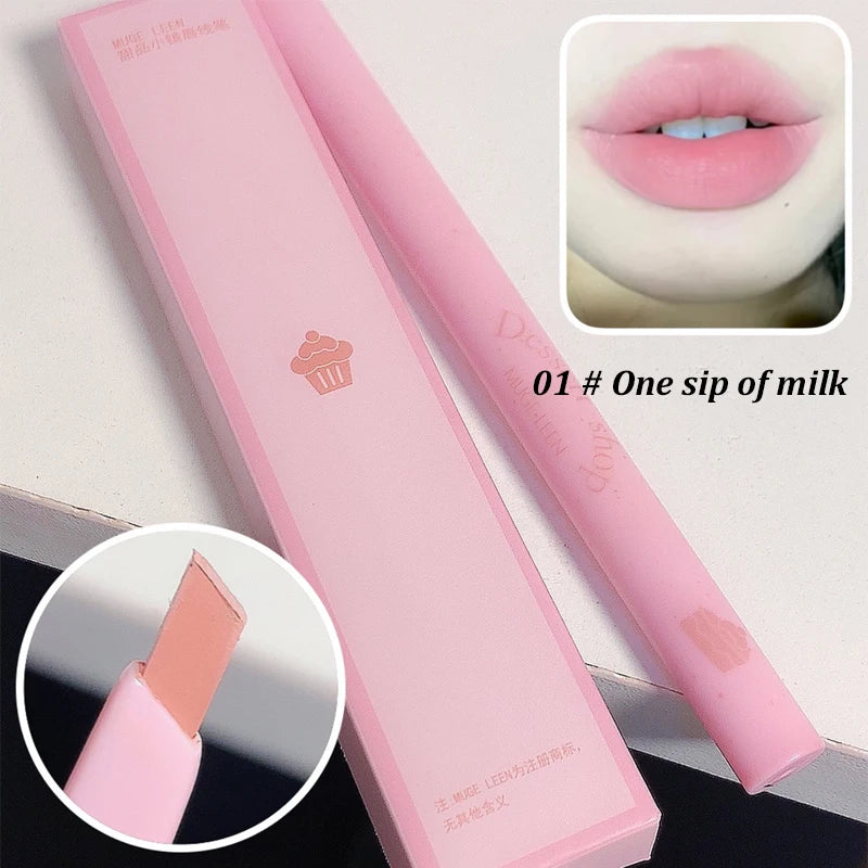 Dessert Lip Liner Automatic rotating waterproof lasting no color outline lip lipstick pen - Seprincess