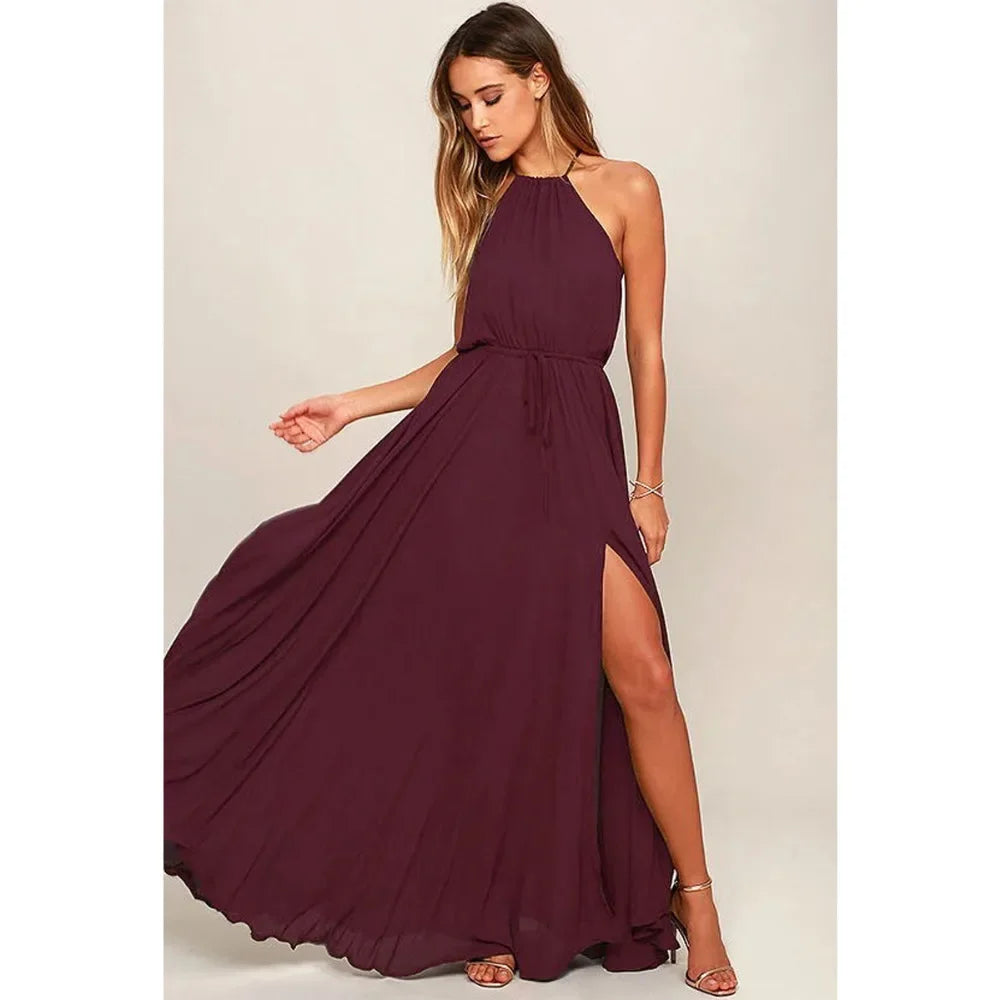 2024 Summer Long Dress High Split Boho Beach Dress Tunic Maxi Dress Women Evening Party Dress Sundress Vestidos de festa XXL - Seprincess