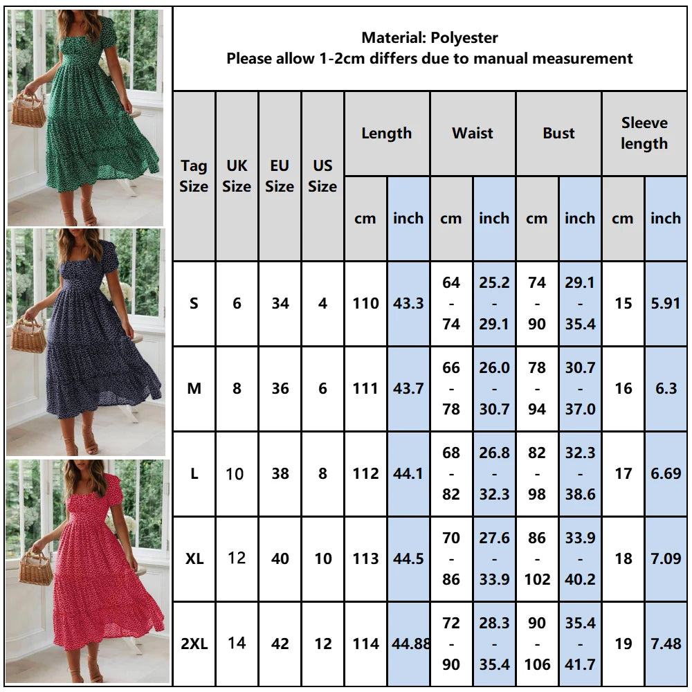 Beach Floral Dress for Women Clothing 2024 Summer Vacation Casual Short Sleeve Slim Fit Long Dress Female Sexy Bohemian Dress - Seprincess