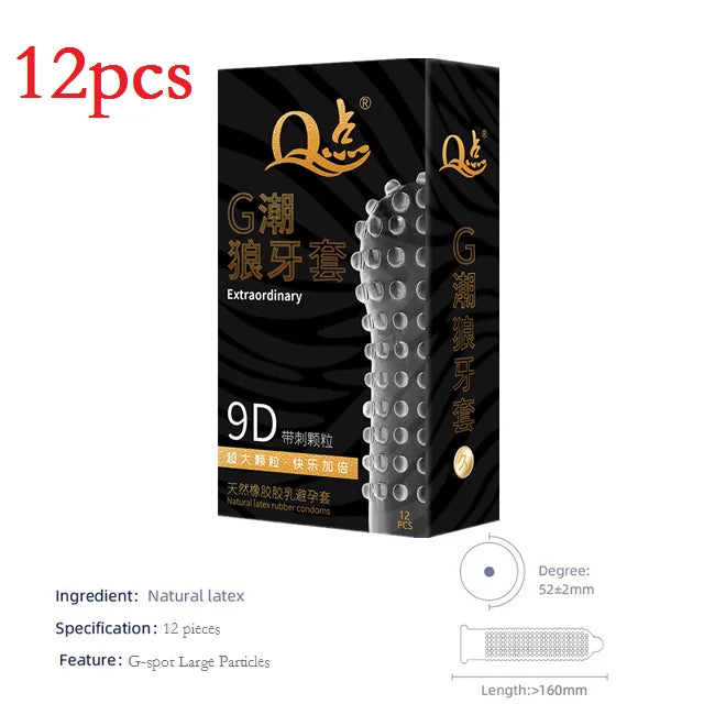 G-spot Condom Adult Sex Toy 520 Particles Rubber Penis For Sleeves Stimulation Erotic Safety Condom Male Intimate Goods Sex Shop - Seprincess