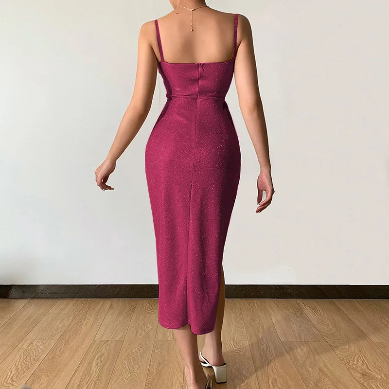 Long Elegant Evening Party Wear Dresses Luxury Wedding Sequins Prom Gown Slit Gala Dress For Women Sexy Cocktail Dress Clothes