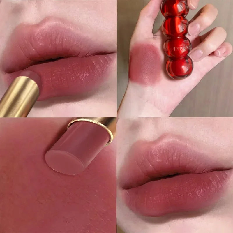 Waterproof Velvet Lipstick Easy To Wear Longstay Lip Stick Lasting Matte Nude Lip Glaze Non-stick Woman Makeup Lip Tint Cosmetic - Seprincess