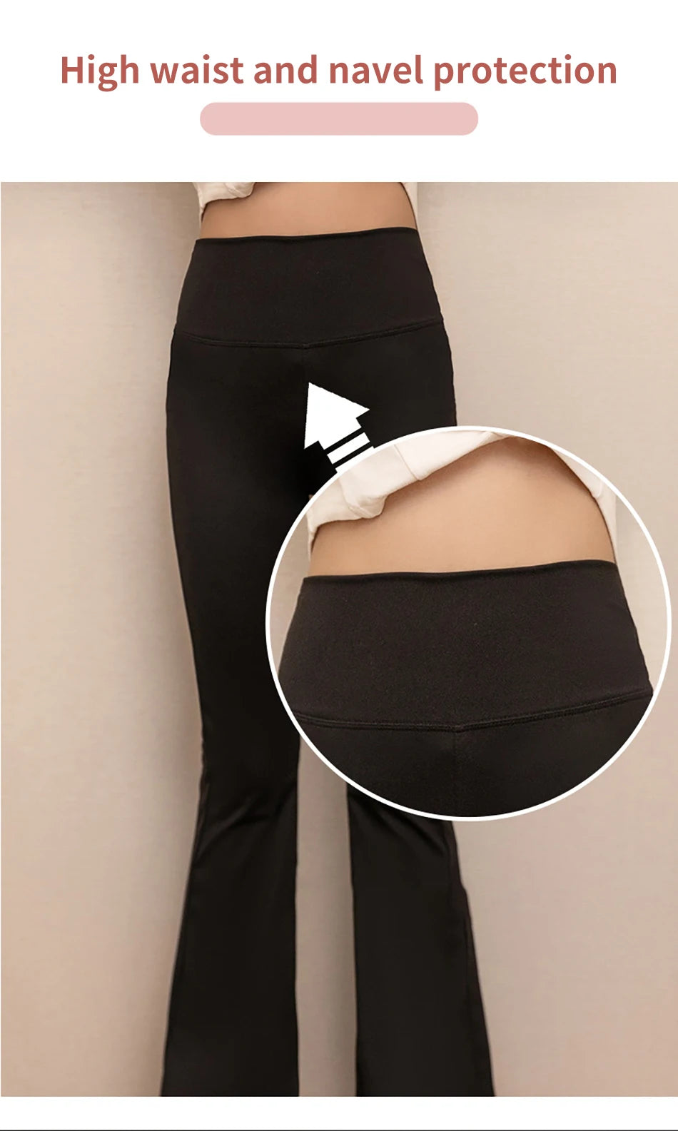 Girls High Waist Flared Pants for Spring and Autumn Kids Fashion Tight Leggings with Stylish Elastic Teenager Bottoms Clothes