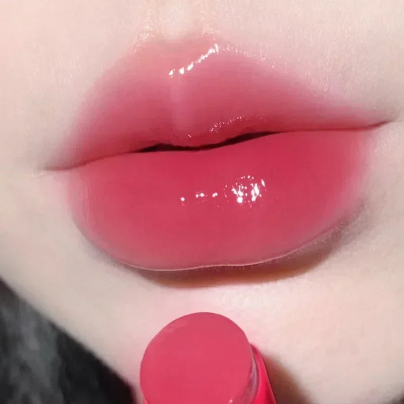 8 Colors Jelly Lipstick Moisturizing Mirror Water Light Solid Lip Gloss Glass Tea Red Brown Lip Glaze Tint Makeup Cosmetics New - Seprincess