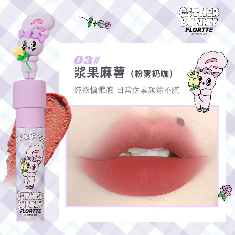 FLORTTE/MIKKO Co Branded Lipstick Milk Cake Lip Cream Soft Lip Mud Lip Glaze Tint Matte Velvet Lipsticks Beauty Korean Cosmetics