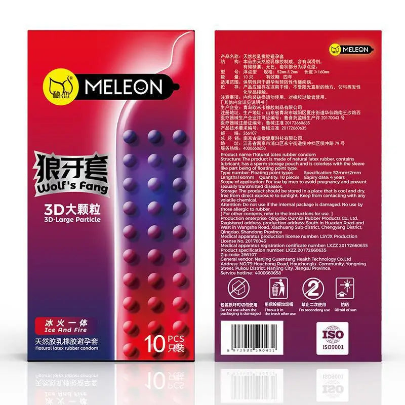 Large Particles Condom Vaginal Massage Sex Toys for Adult Men Spike Dotted Penis Sleeves Threaded Stimulation Condoms Sex Goods - Seprincess