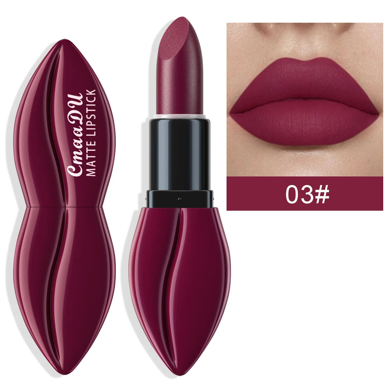 Natural Smooth Matte Waterproof Velvet Nude Lipstick Sexy Red Brown Lip stick Pigments Makeup Lipgloss Long Lasting Profissional - Seprincess