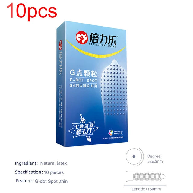 G-spot Condom Adult Sex Toy 520 Particles Rubber Penis For Sleeves Stimulation Erotic Safety Condom Male Intimate Goods Sex Shop - Seprincess