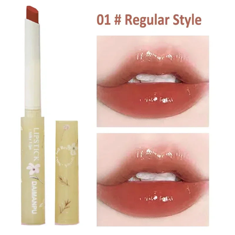 Jelly Mirror Lipstick Makeup Love Shape Waterproof Non-stick Cup Solid Lip Gloss Clear Long Lasting Moisturizing Lipstick Pen - Seprincess